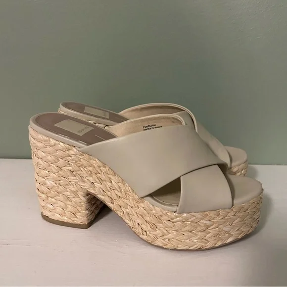 Dolce Vita Women's Eliana Platform‎ Raffia Sandal - Picture 6 of 9